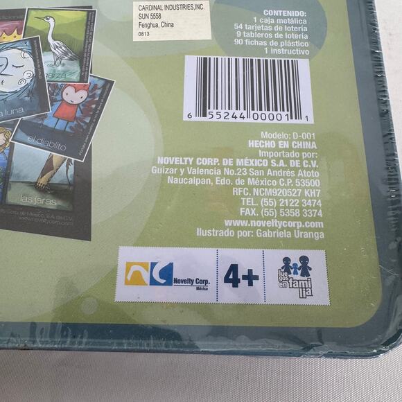 Loteria The Traditional Lottery Matching Game by Cardinal Original Metal in Tin - Picture 5 of 6